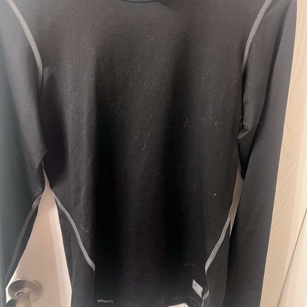 Black Long Sleeve Athletic Top